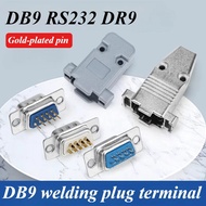 DB9 Adapter Connector 9 Core RS232 Serial COM Plug Connector Hole Male Female Port Socket 9 Pin Wire