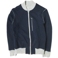 二手LOOPWHEELER雙面運動夾克，日本製造，XS碼，海軍藍/灰色，僅在預售活動中發售。另有MA-1運動外套可供選擇。