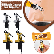 2/3PCS Oil Bottle Stopper Cap Dispenser Sprayer Lock Wine Pourer Sauce Nozzle Liquor Leak-Proof Plug