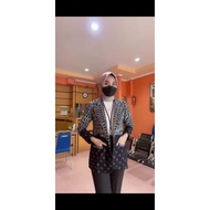 2023 Shopee Devi blazer batik cap full Tricot Contemporary batik bigsize H8Y