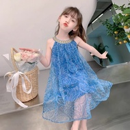 4.23女童连衣裙夏装2025新款童装女宝宝薄款纱裙吊带裙儿童公主裙[新品】