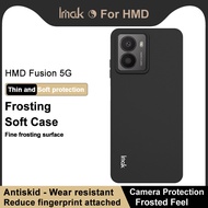 Imak Ultra thin Frosted Casing HMD Fusion 5G Matte Soft TPU Case Silicone Back Cover with Lanyard Ho
