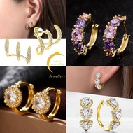 subang emas korea Women's subang telinga Beautifully Crafted Korean Subang Anting Telinga Inspired E