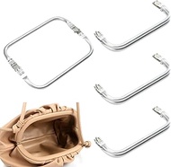 ASTIMESA 4 Pieces 7.87''/20 CM Rectangle Metal Purse Frame Lock, Kiss Clasp Purse Frames for Bag Mak