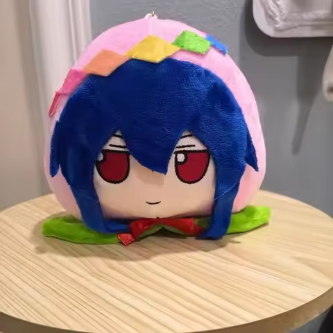 18cm TouHou Project Plush Toys Cute Soft Stuffed Animal Hinanawi Tenshi Fumo Momo Cosplay Dolls For 