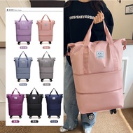 Foldable Multi-Purpose Luggage Large-Capacity Handbag Student Cover Trolley Case Universal Wheel Boa