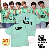 NCT WISH asia tour log korean t-shirt in BACK NAME version
