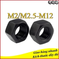 Grade 8 Hex Nut (Black) Hex Nut High Strength Nut M2/M2.5-M12 (WD-YL-VN)