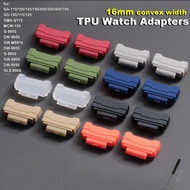 Silicone TPU Watch Band Adapters Connector for Casio 16mm Convex Width for DW-5600/6900 GA-110/100/1