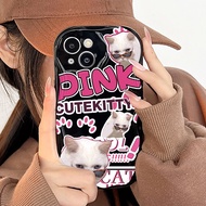 🔥จัดส่งทันที+COD🔥แมวเต้นคาร์โตน เคสไอโฟน11 เคส14 For iPhone 11 13 12 14 15 Pro Max X Xs Max XR 7 8 Plus SE 2020 เคสโทรศัพท์มือถือTpu นิ่ม ขอบโค้ง กันกระแทก