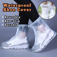 Kasut Hujan Reusable Rain Shoe for Travel Waterproof Shoe Cover Washable Non-Slip Rain Shoes