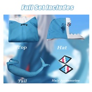 {gykhhguk} Japanese Amine Vtuber Hololive ENG Gawr Gura Shark Girl Cosplay Costumes Girl Women Cute