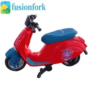 FUSIONFORK​ Motorcycle Model, Cartoon Vehicle Toy Mini Motorcycle, Home Decor Metal Cute Electric Sc