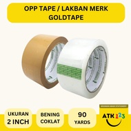 GOLDTAPE OPP Tape Insulation Tape Brown Duct Tape / Goldtape 48mm x 90 yards OPP Tape 48mm 90 yard