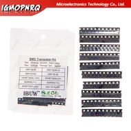 10kinds X10pcs=100pcs SOT-23 SMD Transistor KIT S9013 S9014 S9015 S9018 MMBT3904 MMBT3906 SS8050 SS8
