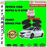 ►TOYOTA VIOS NCP93 FRONT BRAKE PAD ORIGINAL