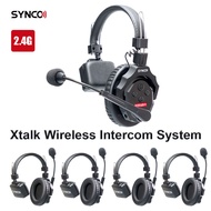SYNCO Xtalk 2.4G Wireless Intercom System X1 X2 X5 Masterfree Noise Reduction Intercom Headset For F