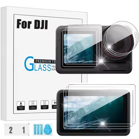 Tempered Glass For DJI Action 5 Pro Action 4 3 Screen Protector Camera Lens Protective Film For DJI 