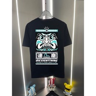 EVISU/God of Fortune/2026 Round Neck Short-Sleeved T-Shirt Couple Style Men Style 100% Cotton Custom