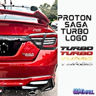 PROTON SAGA 3D Car Metal TURBO Emblem Logo Sticker Badge Accessories Aksesori Kereta saga vvt mc2
