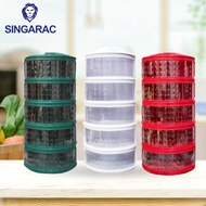 Singarac 5-Tier Stackable Insulated Food Storage Diamond Series / Bekas Tudung Saji 5 Tingkat