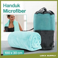 Quick Dry Microfiber Towel 100x30cm with Storage Bag - W-580