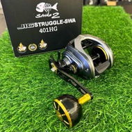 STRIKE-2 JIG STRUGGLE SWA 401HG BC BAITCASTING JIGGING & CASTING FISHING REEL OUTDOOR SPOTS Sports E