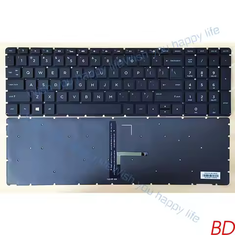 L... Laptop Keyboard For HP 17-X 17-Y 17-AY TPN-W121 17-AC 250 255 G5 256 G5