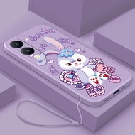 Vivo Y04 Y04s Y29t Y29s 5G Liquid Silicon Case Cute StellaLou Casing Candy Color Cover