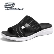 Skechers_รองเท้าแตะผู้หญิง On-The-GO GOwalk 5 รองเท้าแตะส้นสูงยืดหยุ่นสูงรูปตัว I ของผู้หญิง-Black