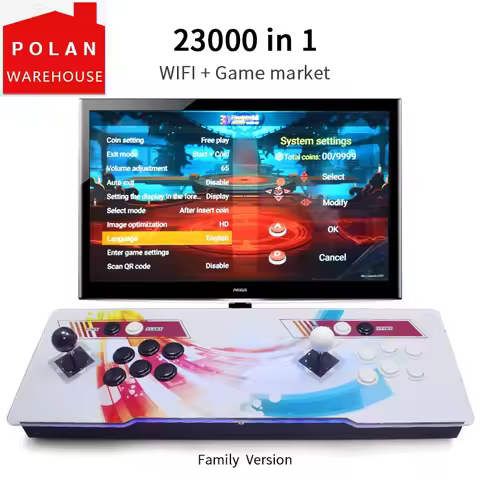 Pandora Box 3D WiFi Arcade Machine 23000 Games S812 Zero Delay 6 Buttons Joystick 2 Player Controlle