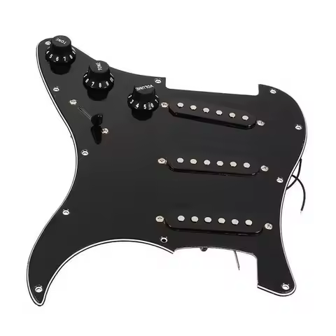 28.5cm Electric Guitar Loaded Prewired Pickguard Pickups With 3 Single Coil Guitar Pickup Replacemen