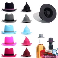 ELEGA Bottle Stoppers Hat Shape Sealed Bottle Stopper Home Vacuum Wine Saver Pump Hat Shaped Bar Accessories Silicone Ma