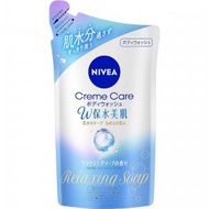 妮維雅 - NIVEA 奶油保養沐浴露 W 保水美肌 補充裝 350ml (舒緩皂香) -18005 (平行進口)