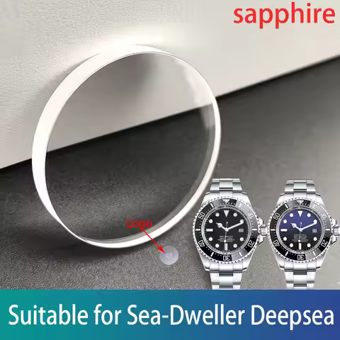 Suitable for Rolex Sea Dweller Deepsea mirror sapphire glass watch crystal accessory watch cover 126