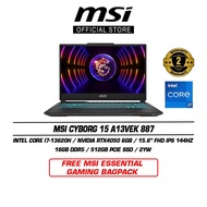 MSI Cyborg 15 A13VEK 887 (15.6" FHD IPS 144Hz/I7-13620H/16GB DDR5/512GB SSD/RTX4050/Win11)