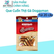Que cuốn thịt gà doggyman dành cho chó - Túi 20 cây
