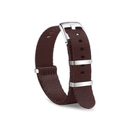 OLLREAR Fabric Watch Belt Watch Belt Replacement Belt Watch Belt Rubber - 15 Colors &amp; 2 Sizes -20mm % Gangnam% 22mm (20mm % Gangnam% Brown)