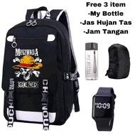 One piece anime bag - mugiwara bag - anime school bag - anime boys bag