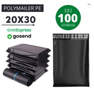 Black LDPE Polymailer Plastic [20x30] contents 100 pcs - Online Glue Packing Plastic Wrap Economical