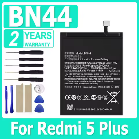 Brand-New BN44 4000mAh Battery For Xiaomi Redmi 5 Plus BN44 High Quality Phone Replacement Batteries