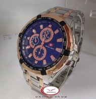 Jam Tangan Swiss Army Pria Fashion/Analog Style/Fashion Casual Terbaru Strap Stainless Steel Anti Ka