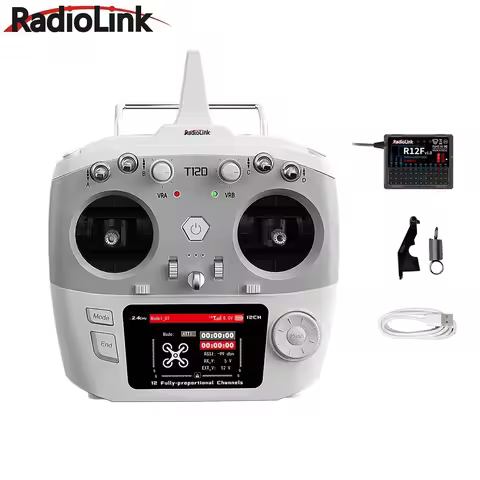 Radiolink T12D ELRS 12 Channels Transmitter W/ R12F Receiver Module 2.4Ghz Remote Controller for FPV