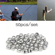 ASBOYSS Tackle Tools Round Split 50PCS/Set Lure Sinker Split Lead Shot Dispenser