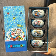 Doraemon Ceramic Rice Bowl Household High Beauty Ceramic Tableware Set Birthday Companion Gift