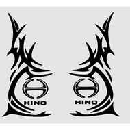 STICKER HINO, DESIGN HINO SESUAI UNTUK CERMIN DAN BODY LORRY, STICKER LORI