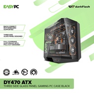 EasyPC | DarkFlash DY470 ATX Three-Side Glass Panel Gaming PC Case Black