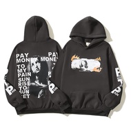 Saint MiXXXXX 24SS pay money Distressed Pullover Hooded Sweatshirt Hoodie