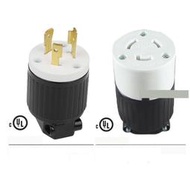 現貨耐用 美規引掛式插座 連接器 L6-20P250V 工業發電機 美標組裝 自鎖UL插頭    全台最大的