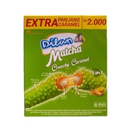 Dilan crunchy matcha caramel 5 in 1 contents 12 Dilan/ 1 box Dilan matcha/ Dilan wafer roll/ matcha 